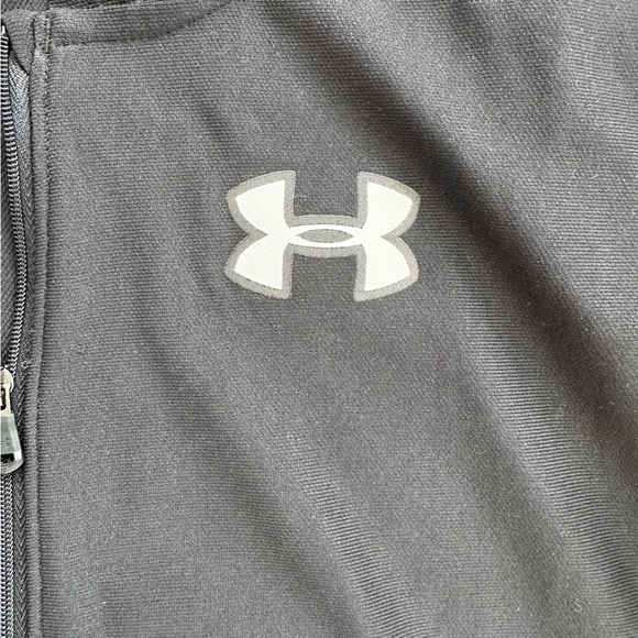 Under Armour Black Full-Zip Jacket Kids Large - Picture 4 of 7